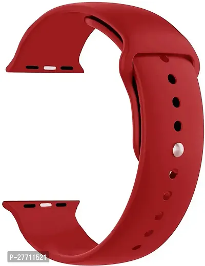 Sacriti Y11AIR09 24 mm Silicone Watch Strap Redpack of 1