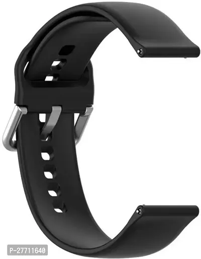 Sacriti Strap Compatible with AmazfitGTS2MiniBipProLiteGTS22eBipSGalaxy Active2 19 mm Silicone Watch Strap Blackpack of 1-thumb2