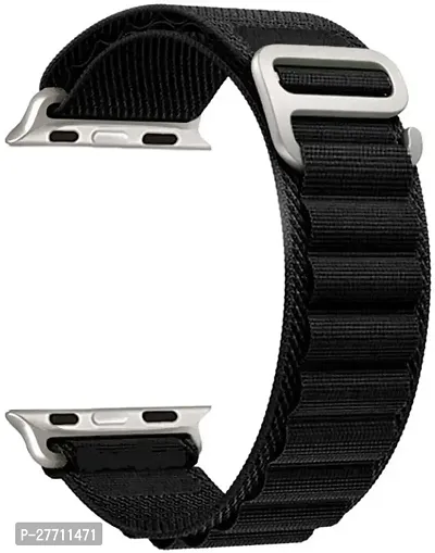 Sacriti Alpine Loop Straps Compatible with Watch 49mm 45mm 44mm 42mm Only Straps 49 mm Fabric Watch Strap Black