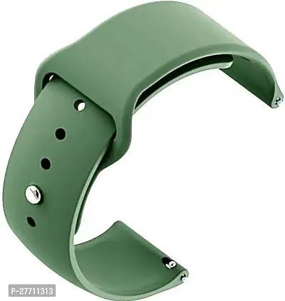 Sacriti 20 mm green button watch strap 20 mm Silicone Watch Strap Green