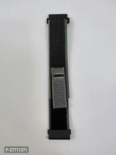 Sacriti Trail Watch Strap For 22 mm Fabric Watch Strap Black Dark Green-thumb2