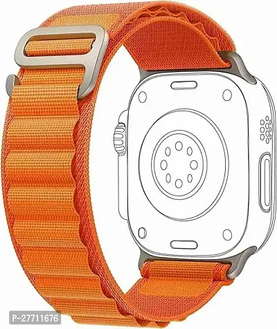 Sacriti Alpine Loop Strap for Watch Series 12345678Ultra Compatible 44 mm Synthetic Watch Strap Orangepack of 1-thumb0