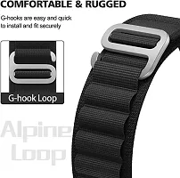 Sacriti Alpine Loop Straps Compatible with Watch 49mm 45mm 44mm 42mm Only Straps 49 mm Fabric Watch Strap Black-thumb1