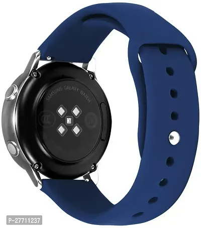 Sacriti soft silicone 20 mm band compatible with Samsung galaxy watch 20mm silicone 20 mm Silicone Watch Strap Navy Blue