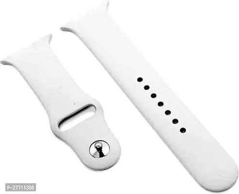 Sacriti Soft Silicone Case cover with Strap iWatch Series7654321SE 424445MM 43 mm Silicone Watch Strap White-thumb4