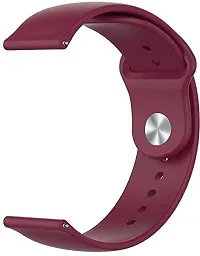 Sacriti 22 mm button watch strap Compatible with Samsung Classic Fashion  Smartwatches 22 mm Silicone Watch Strap wine-thumb1