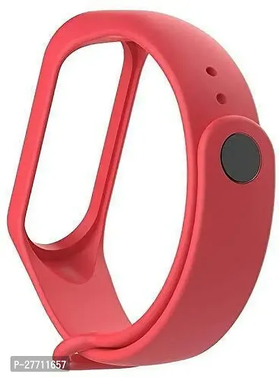 Sacriti Band Strap Compatible With Mi Band 3  Mi Band Wristband Silicone Strap 0 mm Silicone Watch Strap Redpack of 1