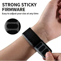 Sacriti Trail Watch Strap For 49 45 44 42 mm Also For Series 8 7 6 5 4 3 2 1 SE 22 mm Fabric Watch Strap Black Orangepack of 1-thumb2