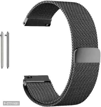 Sacriti 22MM Smart Watch Strap Belt for ColorFit UltraUltra 2 Amazfit 22 mm Stainless Steel Watch Strap Blackpack of 1