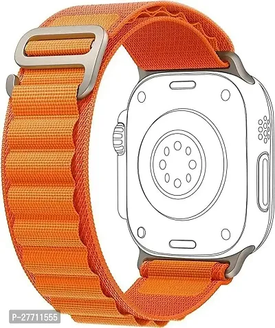 Sacriti Orange Alpine Loop Strap for Watch Series 12345678Ultra Compatible with 44 mm Synthetic Watch Strap Orangepack of 1-thumb0