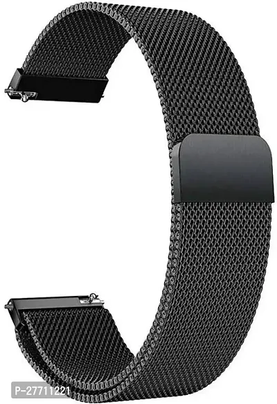 Sacriti 22 mm black chain strap universal for all 22 mm watches EXCLUDING I WATCHES 22 mm Stainless Steel Watch Strap Black