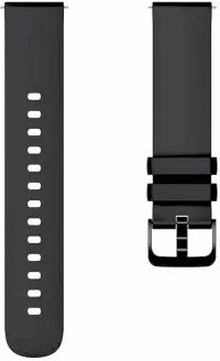 Sacriti Silicon Straps For Noise ColorFit Pro 2 Boat Storm plus Smart 22 mm Silicone Watch Strap Black-thumb1