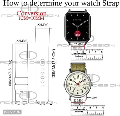 Sacriti Strap Compatible with AmazfitGTS2MiniBipProLiteGTS22eBipSGalaxy Watch 22 mm Silicone Watch Strap Navy Bluepack of 2-thumb3