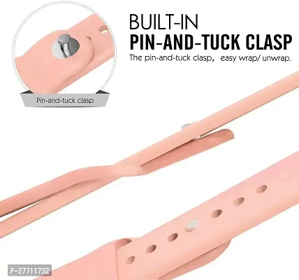 Sacriti Y11AIP09 iWatch Strap Compatible with iWatch Series 7654321SE Size 4244 45 mm Silicone Watch Strap Pinkpack of 1-thumb2