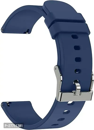 Sacriti Soft Silicone Compatible for FireBoltt Legacy FireBoltt Legacy Smart Watch 22 mm Silicone Watch Strap Blue