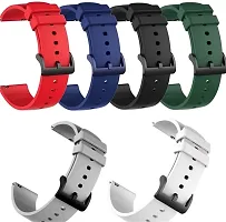 Sacriti Super Soft 20 mm Silicone Watch Strap Blackpack of 1-thumb2