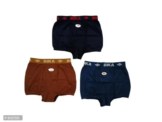 Classy Cotton Solid Trunks For Men, Pack of 3