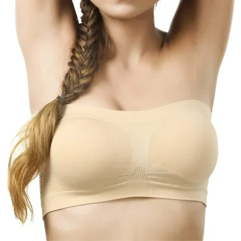 Beauty Plus Women's Spandex Non Padded Non-Wired Bandeau Bra