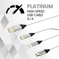 Silver Micro USB Cable For Charging-thumb1