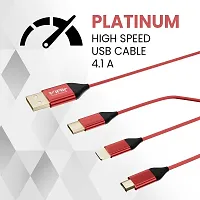 Red Micro USB Cable For Charging-thumb1