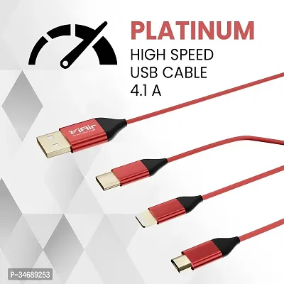 Red Micro USB Cable For Charging-thumb2