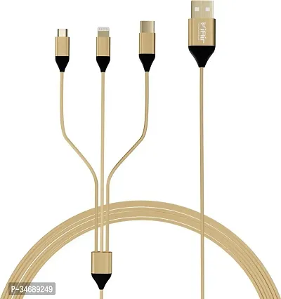 Gold 3-in-1 Cable For Charging