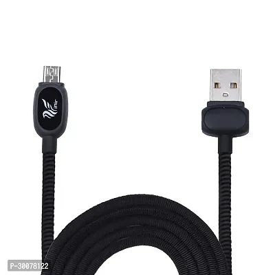 IAIR D12 LED Micro USB Cable  1.2 Mtr Black-thumb0