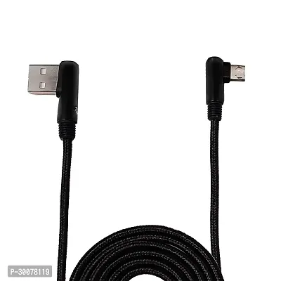 IAIR D16 Right Angled Micro USB Charging Cable 1.2 Mtr Black