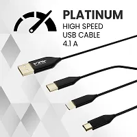 Black 3-in-1 Cable For Charging-thumb2