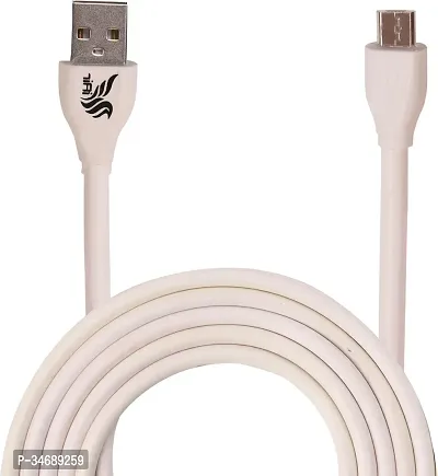 White Micro USB Cable For Charging