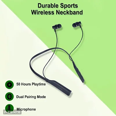 IAIR B20 Boom 50 Hrs Playtime | Dual Pairing | ASAP Charging | Crystal Clear Sound | Bluetooth Neckband (Black)-thumb4