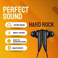 IAIR Hardrock 26 Hours Playtime Auto Pairing Extra Bass Magnetic Design Bluetooth Headset (Black)-thumb1