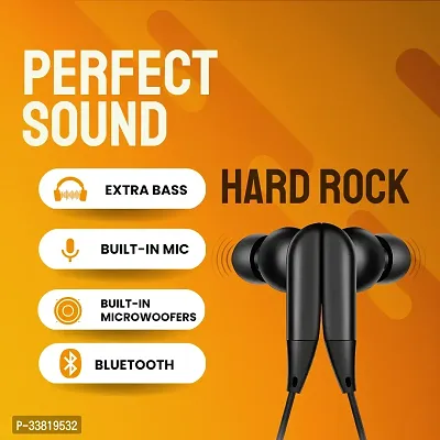 IAIR Hardrock 26 Hours Playtime Auto Pairing Extra Bass Magnetic Design Bluetooth Headset (Black)-thumb2