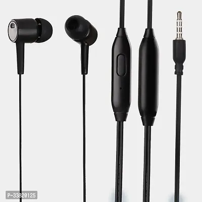 H7 Wired Earphone | In-Built Mic With Clear Audio(Black, In the Ear)