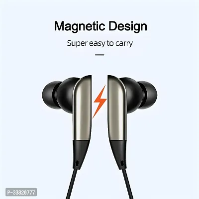 Hardrock 26 Hours Playtime Magnetic Design Bluetooth Headset  (Grey, In the Ear)-thumb5