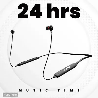 IAIR Curve X l 24 Hours Playtime Bluetooth Neckband with in Line Microphone (Black, In the Ear)-thumb3