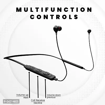 IAIR Curve X l 24 Hours Playtime Bluetooth Neckband with in Line Microphone (Black, In the Ear)-thumb4