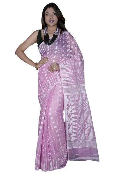 Beautiful Woven Design Saree with Blouse piece For Women