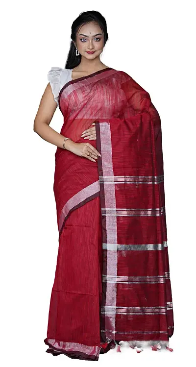 Beautiful Woven Design Saree with Blouse piece For Women