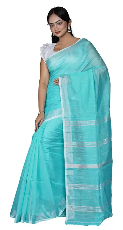 Beautiful Woven Design Saree with Blouse piece For Women