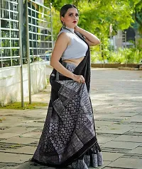 Stylish Art Silk Saree with Blouse piece for Women-thumb3