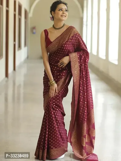 Stylish Saree with Blouse Piece for Women-thumb0