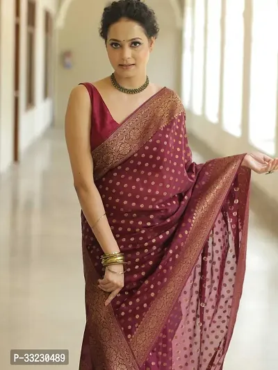 Stylish Saree with Blouse Piece for Women-thumb3