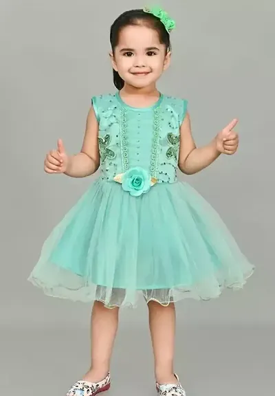 Partywear Net Dress for Girls