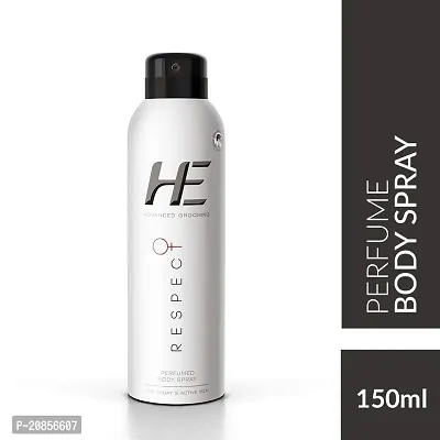 He Advanced Grooming Respect Perfumed Body Spray 150 ml Each (Pack of 2) -For Men-thumb2