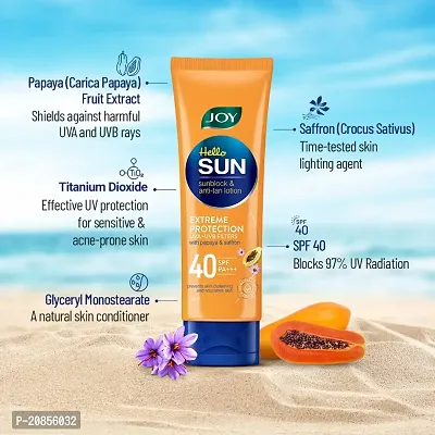 Joy Hello Sun Sunblock  Anti Tan Lotion Sunscreen SPF 40 PA+++,120ml-thumb3