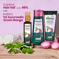 Kesh King Organic Onion Shampoo With Curry Leaves Reduces Hair Fall Upto 98%, Boosts Hair Growth  Keeps Hair Smooth Upto 48Hrs | Repairs Dry  Damaged Hair | Makes Hair Silky  Bouncy - 300ml-thumb2