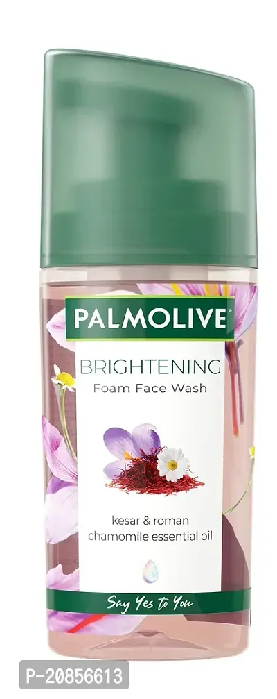 Palmolive Brightening Foam Face Wash, with Kesar and Roman Chamomile Essential Oil, Suits All Skin Types (100ml)-thumb4