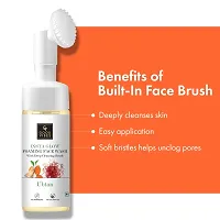 Good Vibes Ubtan Insta Glow Foaming Face Wash With Deep Cleansing Brush, 150 ml | Brightening Cleanser For All Skin Types | With Turmeric, Saffron, Vitamin B3 | No Parabens, Sulphates  Mineral Oil-thumb4