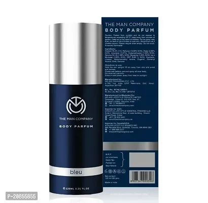 The Man Company Body Perfume For Men - Bleu | No Gas Deodorant | Long Lasting Fragrance | Body Spray For Men - 120ml-thumb3